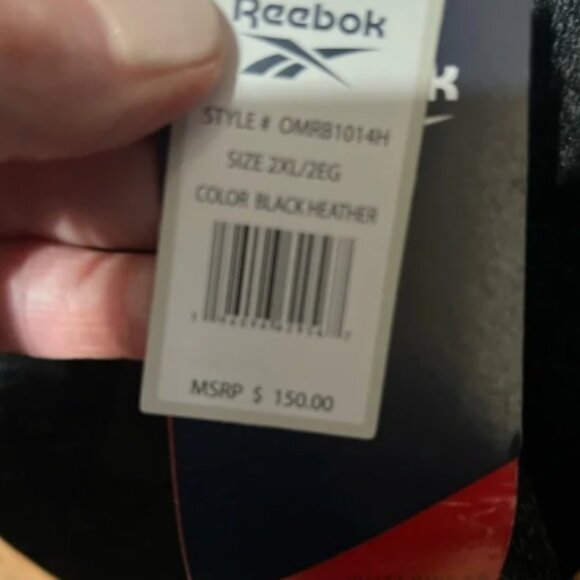 NWT-REEBOK-MEN’S Full Zip Jacket (Fleece Inside) - Picture 3 of 8